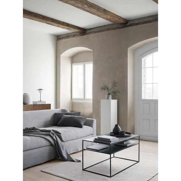 Melns metāla žurnālgaldiņš 50x90 cm Fera – Blomus-image-1