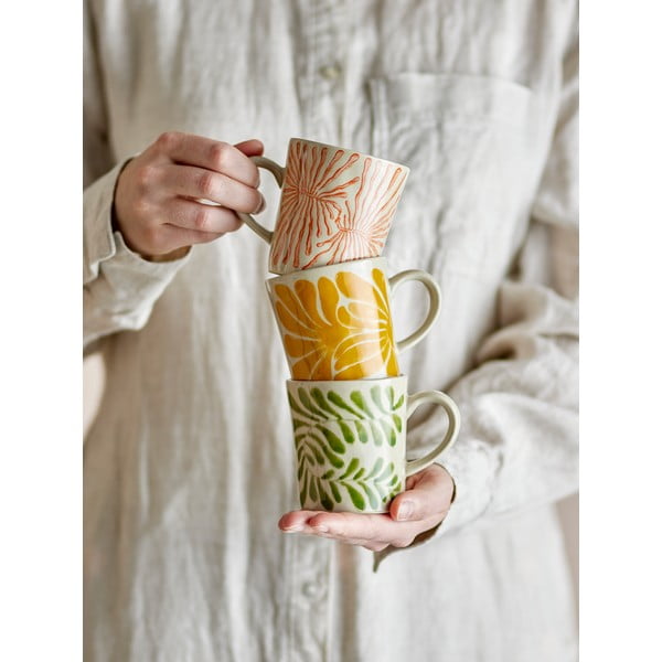 Kapučīno akmensmasas tasītes (3 gab.) 205 ml Fauni – Bloomingville-image-1