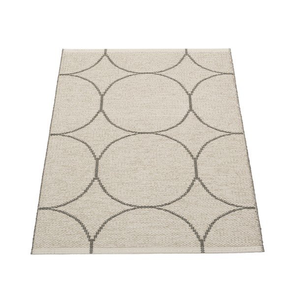 Tumši pelēks iekštelpu un āra paklājs 70x100 cm Boo Charcoal Linen – Pappelina-image-1