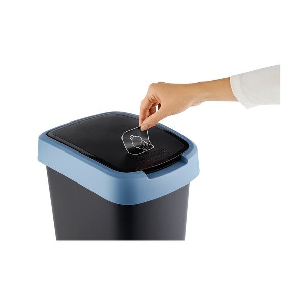 Pārstrādātas plastmasas atkritumu tvertne 10 L Twist – Rotho-image-4