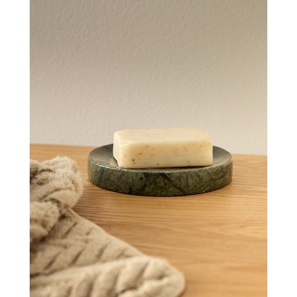 Tumši zaļš marmora ziepju trauks Elenei – Kave Home-image-1