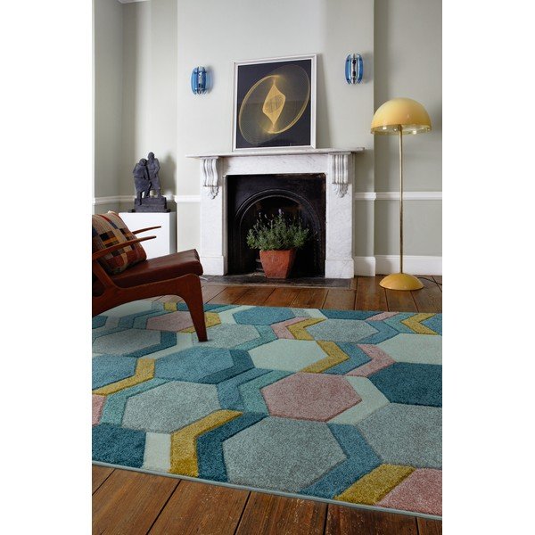 Paklājs Asiatic Carpets Hexagon Multi, 120 x 170 cm-image-1
