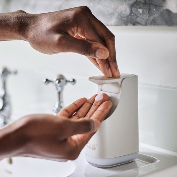 Bēšs plastmasas ziepju dozators 350 ml Slim – Joseph Joseph-image-1