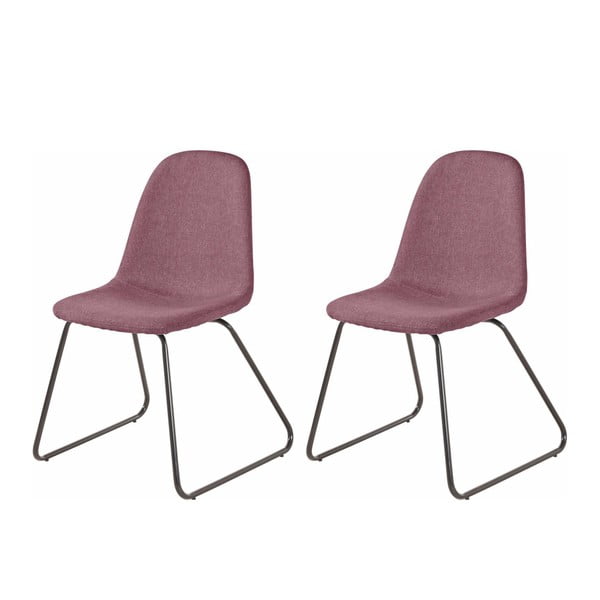 2 rozā ēdamistabas krēslu komplekts Støraa Colombo