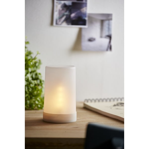 Balta āra LED gaismas dekorācija Star Trading Flame Candle, augstums 14,5 cm-image-2