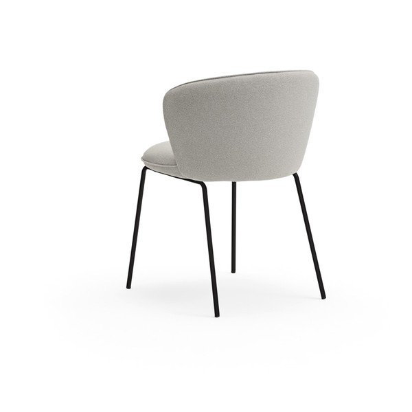 Gaiši pelēki polsterēti ēdamistabas krēsli (2 gab.) Add – Teulat-image-4