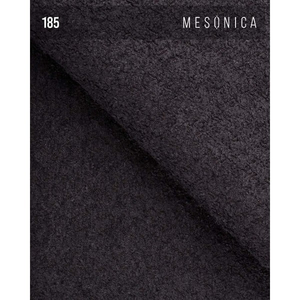 Melns atpūtas krēsls no buklē auduma Moilo – MESONICA-image-4