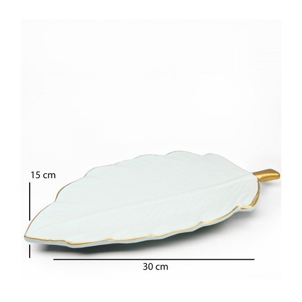 Keramikas dekoratīva paplāte Leaf – Mioli Decor-image-1
