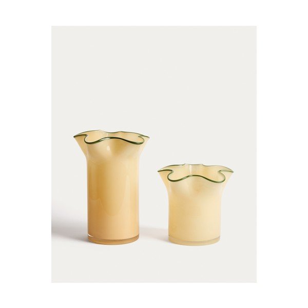 Dzeltena stikla vāze (augstums 19,5 cm) Endasi – Kave Home-image-3
