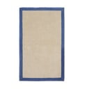 Zils/bēšs kokvilnas paklājs 90x150 cm Nalim – Kave Home