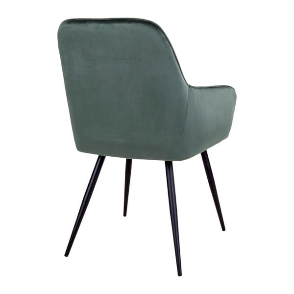 Tumši zaļi polsterēti ēdamistabas krēsli (2 gab.) Harbo – House Nordic-image-4