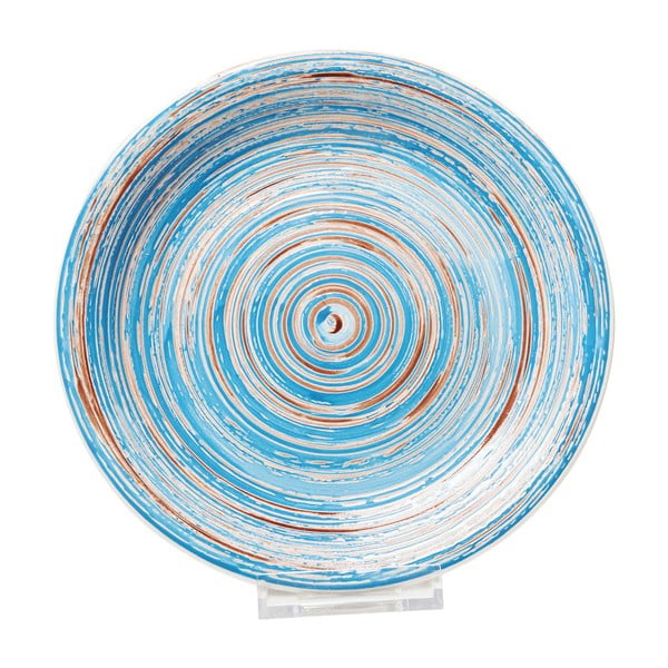 Zils keramikas šķīvis Kare Design Swirl, ⌀ 27 cm