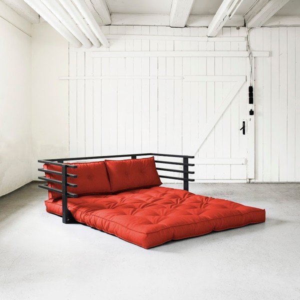 Dīvāns gulta Karup Funk Black/Red-image-1