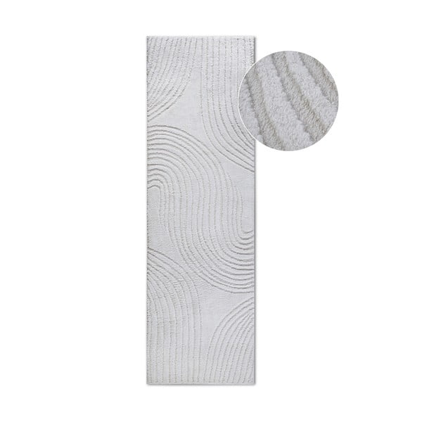 Krēmkrāsas celiņa paklājs 80x240 cm Pigment Cream White – Elle Decoration