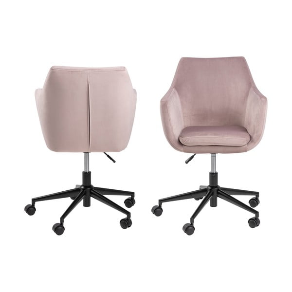 Rozā biroja krēsls Actona Nora-image-3