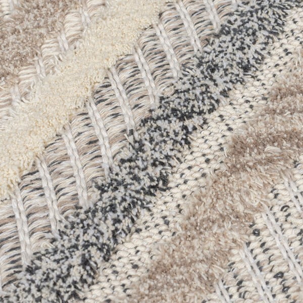 Pelēkbēšs mazgājams paklājs 78x150 cm Beckett – Flair Rugs-image-3
