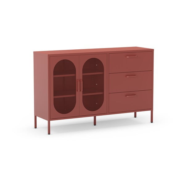 Ķieģeļu sarkana kumode 140x90 cm Diora – Marckeric-image-2