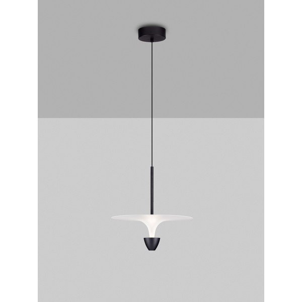 Matēti melna alumīnija LED piekaramā lampa ø 34 cm Topio – Nova Luce-image-3