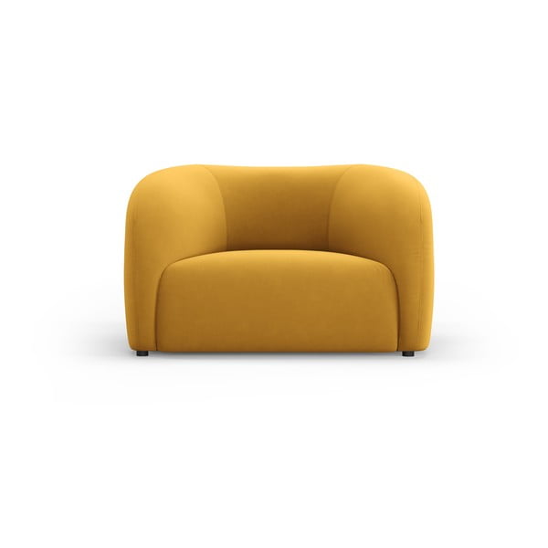 Sinepju dzeltens samta atpūtas krēsls Santi – Interieurs 86