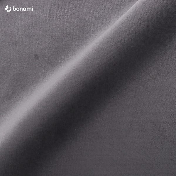 Tumši pelēka polsterēta divvietīga gulta ar veļas kasti un redelēm 180x200 cm Elio – Milo Casa-image-1