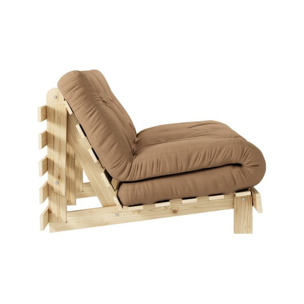 Brūns izvelkamais  dīvāns 140 cm Roots – Karup Design-image-4