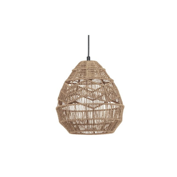 Dabīga toņa piekaramā lampa ar papīra abažūru ø 25 cm Adelaide – WOOOD