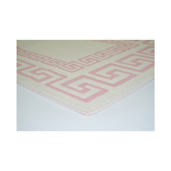 Pūderrozā izturīgs paklājs Vitaus Versace Pudra, 80 x 300 cm-image-1