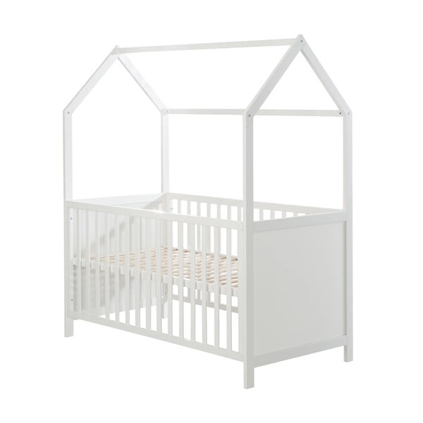 Balta bērnu gultiņa 70x140 cm – Roba