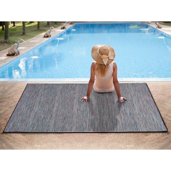 Tumši zils āra paklājs Universal Bliss, 75 x 150 cm-image-1