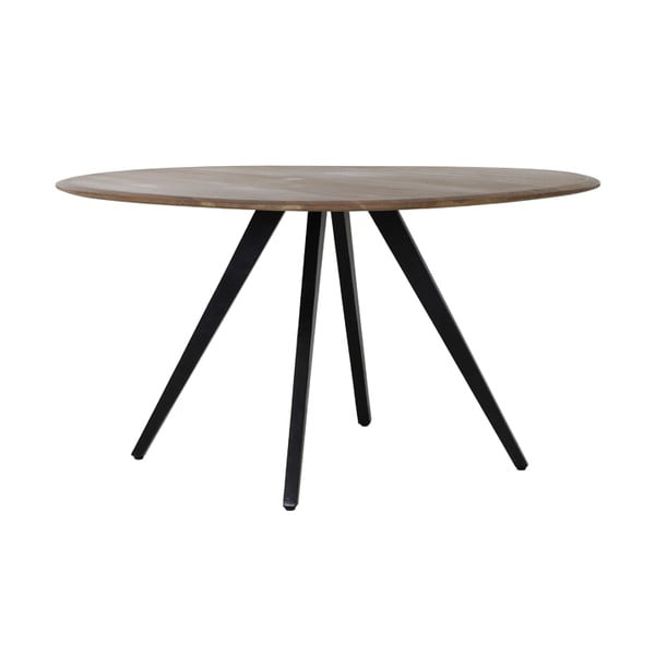 Dabīga toņa apaļš ēdamgalds ar akācijas koka galda virsmu ø 140 cm Mimoso – Light & Living