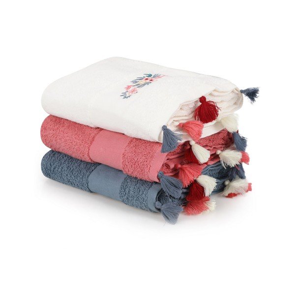 Frotē kokvilnas dvieļi (3 gab.) 50x90 cm Asorti – Foutastic