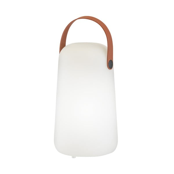 Balta/brūna LED galda lampa (augstums 21 cm) Collgar – Fischer & Honsel