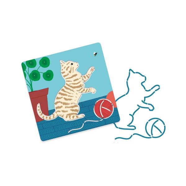5 trafaretu komplekts Djeco Animals-image-1
