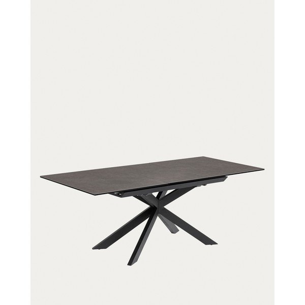 Izvelkams ēdamgalds ar papildu galda virsmu ar keramikas virsmu 90x160 cm Atminda – Kave Home-image-3