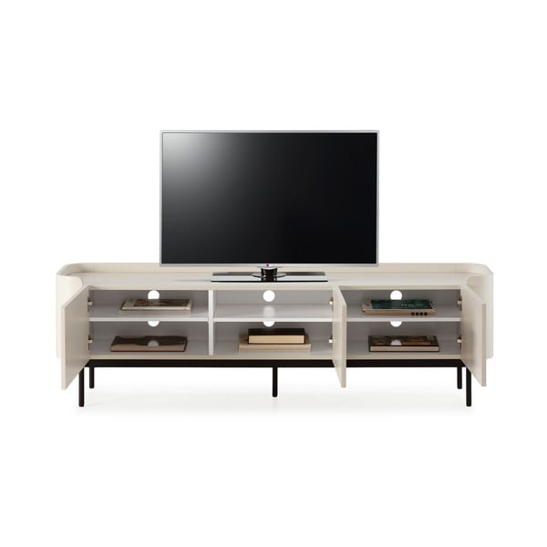 Krēmkrāsas TV galdiņš 180x55x40 cm Willa – MOME-image-3