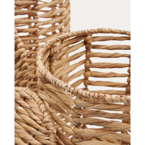 Dabīga toņa bērnu rotaļlietu grozi no ūdens hiacintes (2 gab.) ø 30x50 cm Venezia – Kave Home-image-3