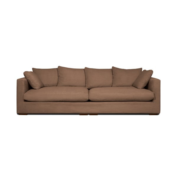 Gaiši brūns velveta dīvāns 266 cm Comfy – Scandic