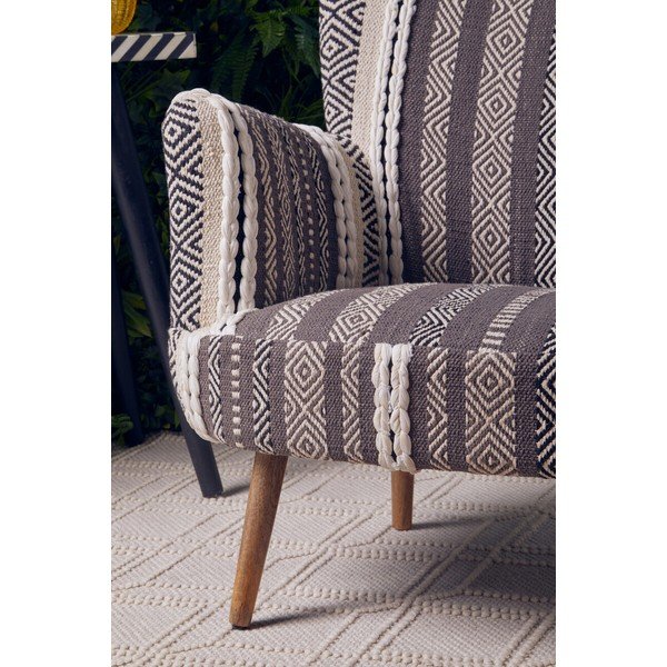 Pelēks/brūns atpūtas krēsls Cefena – Premier Housewares-image-3