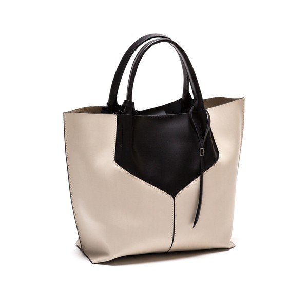 Ādas rokassoma Anna Luchini 86 Nero Beige Beige-image-2