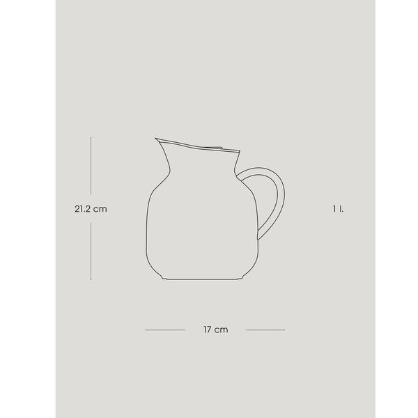 Melns plastmasas termosa kanna 1 l Amphora – Stelton-image-3