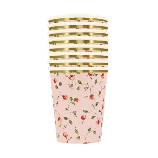 Papīra vienreizlietojamās glāzītes (8 gab.) Ladurée Marie-Antoinette – Meri Meri-image-2