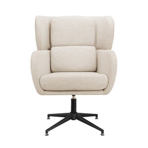 Balts samta atpūtas krēsls ar atzveltni Vanessa – Støraa-image-3