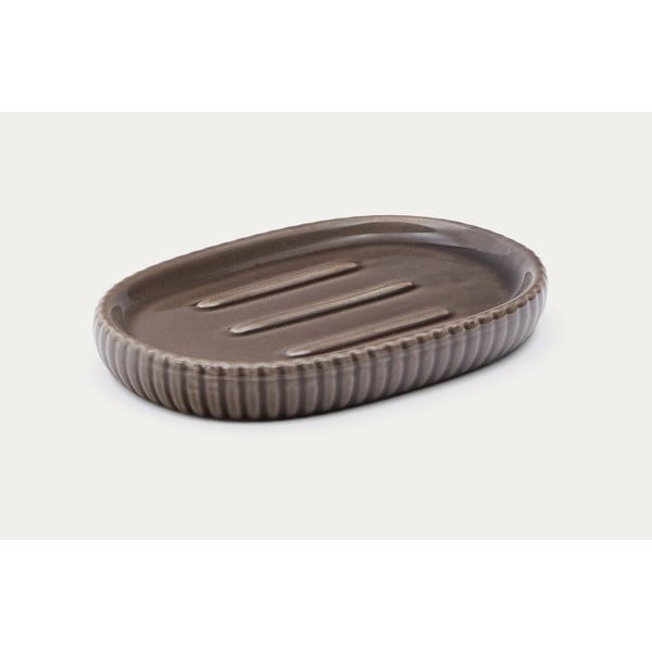 Tumši brūns keramikas ziepju trauks Selime – Kave Home-image-4