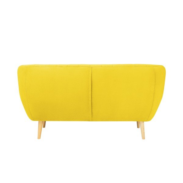 Dzeltens samta dīvāns Mazzini Sofas Sardaigne, 158 cm-image-4