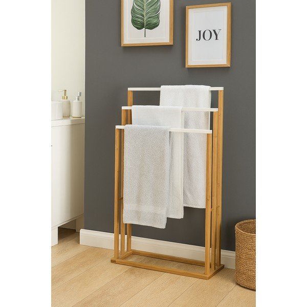 Dabīga toņa bambusa dvieļu turētājs Nivo – Bonami Essentials-image-1