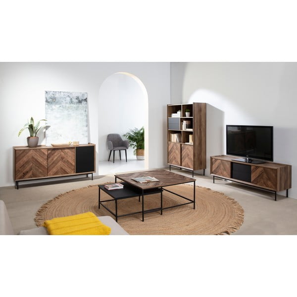 Kumode ar melnu ozolkoka imitāciju Utah – Marckeric-image-1