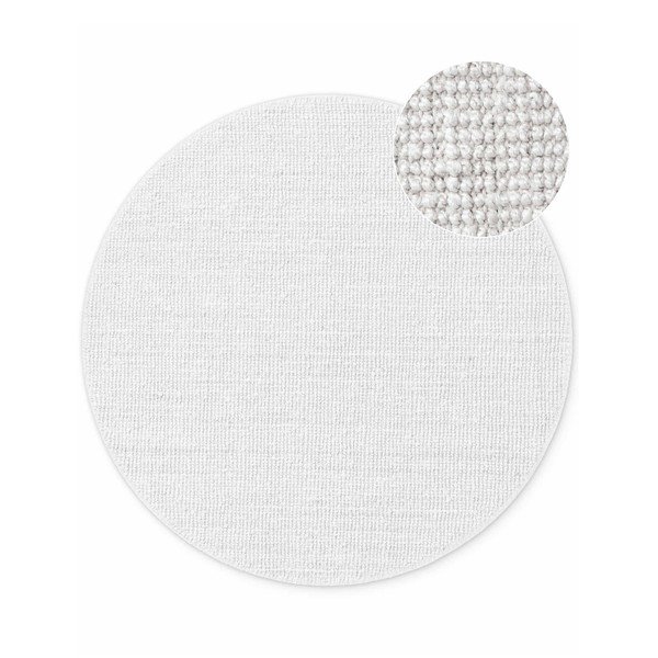 Gaiši pelēks divpusējs/ar rokām darināts džutas apaļš paklājs ø 200 cm Bouclé Jaipur – Hanse Home