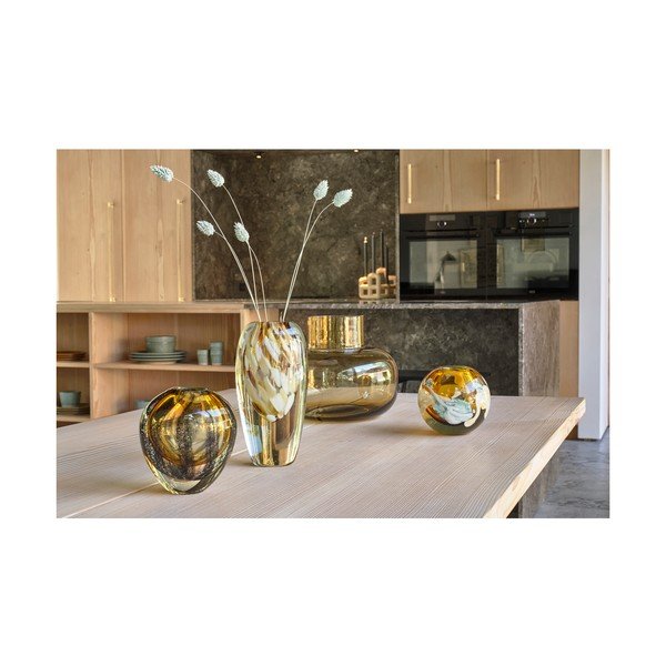 Oranža stikla rokām darināta vāze (augstums 21 cm) Otea – Villa Collection-image-1