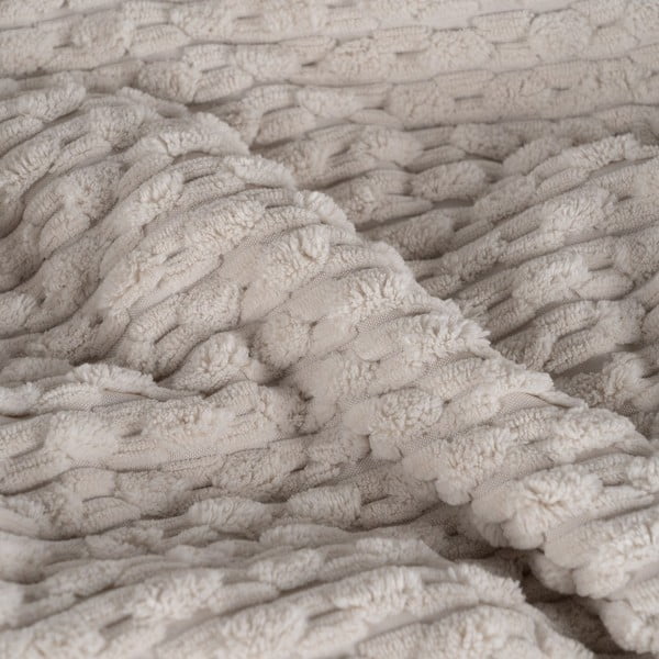 Bēšs stepēts gultas pārklājs 180x260 cm – Ixia-image-2