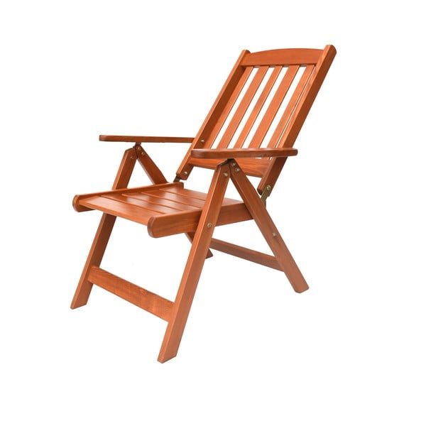 Brūns masīvkoka dārza krēsls Luisa – Rojaplast-image-3